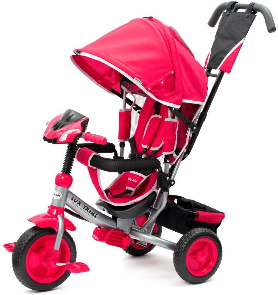 Baby Mix Dziecięcy Rowerek Trójkołowy Z Led Światłami Lux Trike Różowy