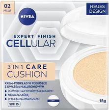 Nivea  Hyaluron Cellular Filler 3In1 Care Cushion Podkład W Gąbce Spf15 02 Medium