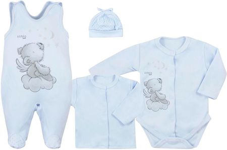 4-częściowy niemowlęcy komplet bawełniany Koala Angel niebieski