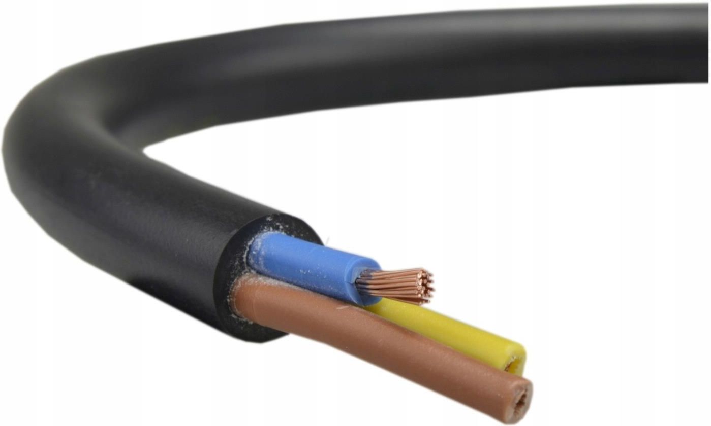 Amarcords Stromkabel 3x0,75mm – 10 Meter, Schwarz, Für Elektroinstallationen Oder Verlängerungen, Bis 1000V