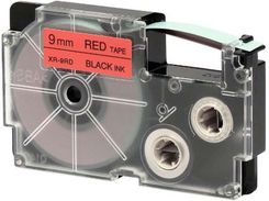 Casio Oryginalny Taśma Do Drukarek Etykiet Casio Xr 9Rd1 Czarny Druk/Czerwony Podkład Nielaminowany 8M 9Mm (XR9RD1)