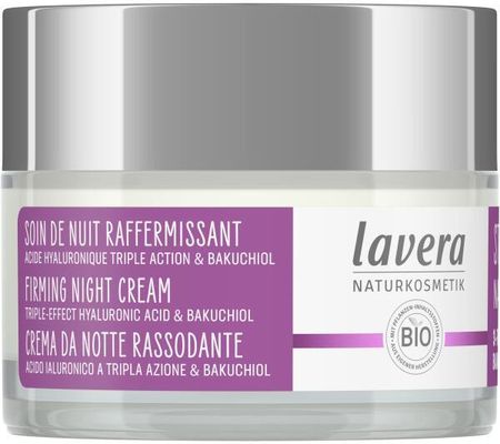 Krem Lavera Firming Night Cream Triple Effect Hyaluronic Acid & Bakuchiol na noc 50ml