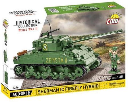 Cobi 2276 Historical Collection Wwii Czołg Sherman Ic Firefly Hybrid 600El.