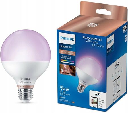 Philips Smart LED Żarówka E27 G95 11 W (75 W), kolorowe światło (929002383921)