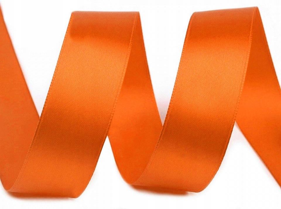 party-deco-wst-ka-tasiemka-satynowa-25mm-pomara-czowa-2m-ceny-i