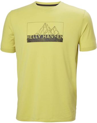 Męska Koszulka Helly Hansen Skog Recycled Graphic T-Shirt 63082_455 – Oliwkowy