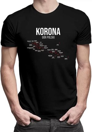 Korona Gór Polski - męska koszulka na prezent