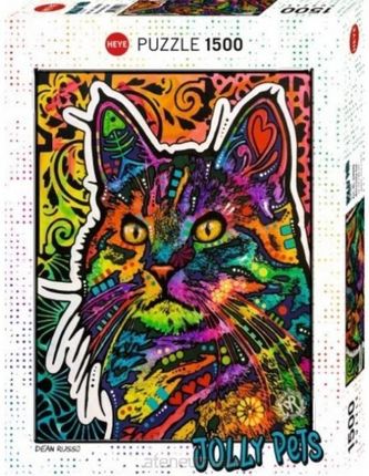 Heye Puzzle Jolly Pets Kolorowy Kot Dean Russo 1500El.