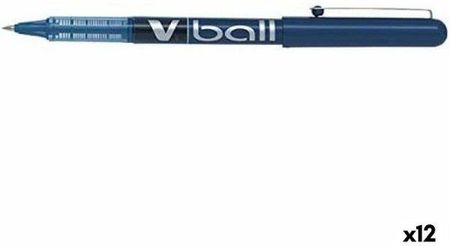 Pilot Długopis Z Płynnym Atramentem Roller V-Ball Niebieski 0,3 Mm 12 Sztuk