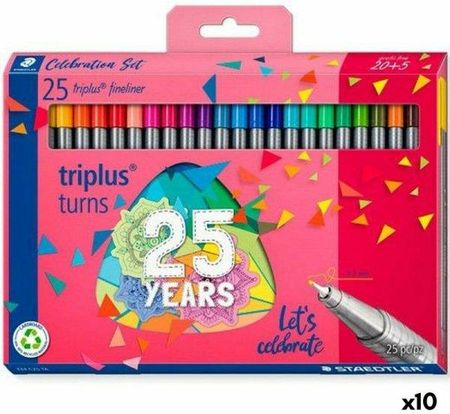 Staedtler Zestaw Markerów Triplus Fineliner 334 10 Sztuk