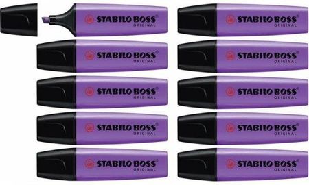 Stabilo Marker Fluorescencyjny Boss Fiolet 10 Sztuk