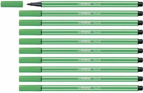 Wysokiej jakości flamaster - STABILO Pen 68 etui 30 szt. w tym 6 kolorów  neonowych