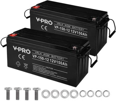 2x Akumulator Volt VPRO VRLA AGM 12V 150Ah