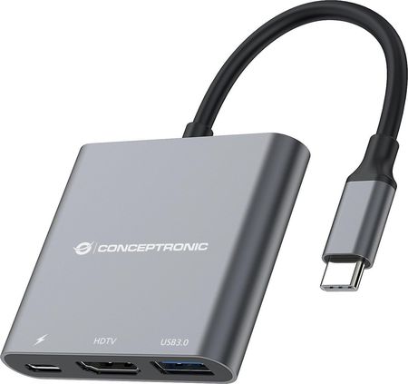 Conceptronic USB-C HDMI,2xUSB 3.0,PD,SD 0.15m (DONN01G)