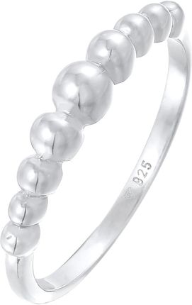 Elli Pierścień Damski pierścionek do łączenia Ball Dots Optik Blogger Trend w srebrze 925 Sterling Silver Pierścionki