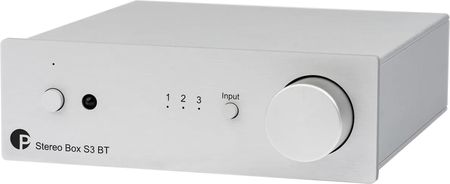 Pro-Ject Stereo Box S3 BT – Wzmacniacz zintegrowany stereo z odbiornikiem Bluetooth 5.0 Srebrny