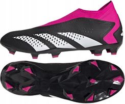 Zdjęcie Buty Piłkarskie Korki Adidas Predator Accuracy.3 Laceless FG (Black/ Shock Pink) GW4597 - Rzgów