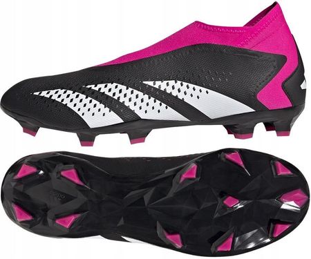 Buty Piłkarskie Korki Adidas Predator Accuracy.3 Laceless FG (Black/ Shock Pink) GW4597