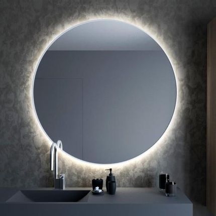 Smartwoods BRIGHT lustro 50 cm okrągłe z oświetleniem LED białe barwa światła neutralna