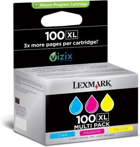 Lot 1+3 Cartouches Génériques Pour Lexmark 100XL / 100 XL - Encre Multicolore - Neuf - Plus De 10 En Stock