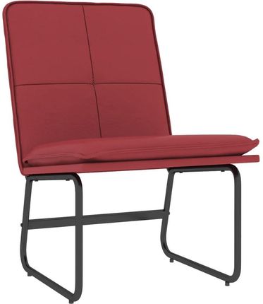 vidaXL Krzesło Wypoczynkowe Czerwone 54X75X76 Cm Sztuczna Skóra 13452-351334