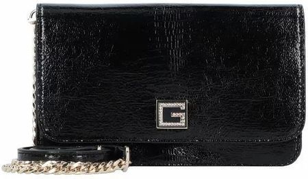 Guess Golden Rock Shoulder Bag In Black