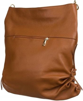 Shopperka skórzana Peterson camelowa [DH] PTN TWP-011 - zdjęcie 6
