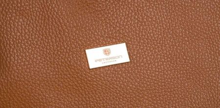 Shopperka skórzana Peterson camelowa [DH] PTN TWP-011 - zdjęcie 5
