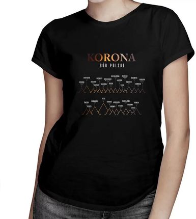Korona Gór Polski - damska koszulka na prezent