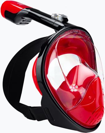 Aquastic Maska Pełnotwarzowa Do Snorkelingu Czerwona Sma01Sc