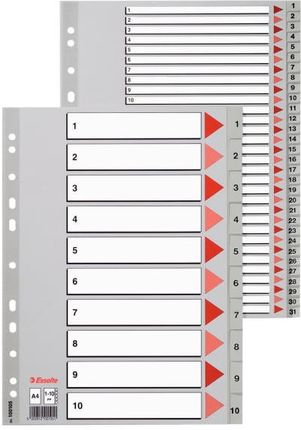 Esselte Przekładki A4 Z Pp Numeryczne 1 6