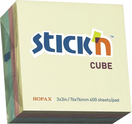 Hopax Stick'N Kostka Karteczki Samoprzylepne Pastelowe