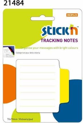 Hopax Stick'N Tracking Notes Karteczki Samoprzylepne Przekładki