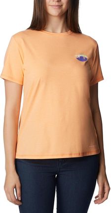 Columbia Damska Koszulka Z Krótkim Rękawem Sun Trek Graphic Tee Ii 1998133812 Pomarańczowy