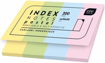 Interdruk Index Notes Karteczki Samoprzylepne Pastelowe