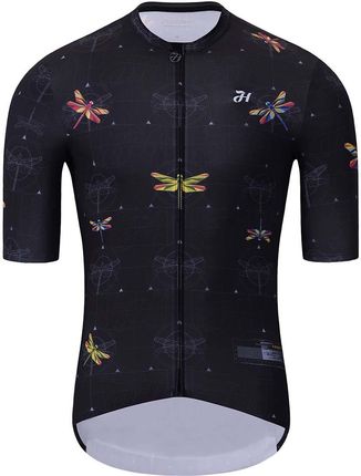 Holokolo Koszulka Kolarska Z Krótkim Rękawem Dragonflies Elite Czarny