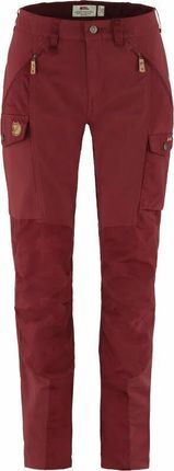 Fjällräven Spodnie Outdoorowe Nikka Trousers Curved W Bordeaux Red