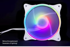 Alphacool Rise Aurora 120Mm Fan 120X120X25Mm biały