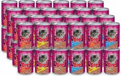 Tropi Mokra Karma Puszki Dla Kota Mix Smaków 48X415G