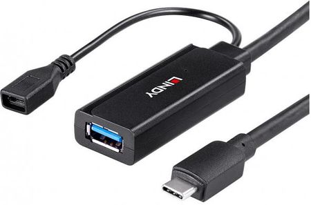 Hub USB LINDY 43354 Negro