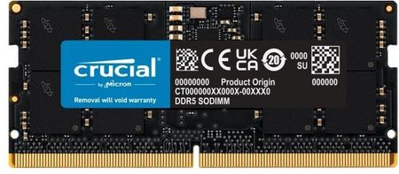 Pamięć RAM Crucial Ddr5 16Gb 5200Mhz Cl42 So-Dimm (CT16G52C42S5)