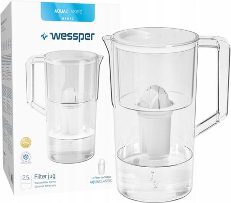 Wessper Aquaclassic Basic Biały 2,5L + Filtr WES204WH