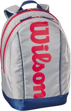 Wilson Junior Backpack Light Grey Red Blue