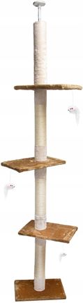 Pet Hobby Drapak Sufitowy Regulowany Wieża +Zabawki Dla Kota PH8057BR