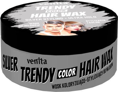 Trendy Color Hair Wax Wosk Koloryzujący Do Włosów Srebrny 150ml  