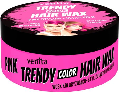 Trendy Color Hair Wax Wosk Koloryzujący Do Włosów Różowy 150ml  
