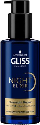 Gliss Night Elixir Nocna Kuracja Bez Spłukiwania Do Włosów 100 ml 