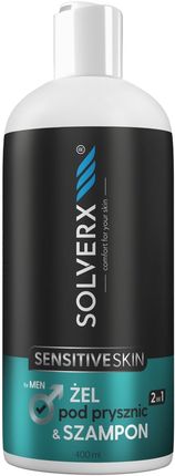 Solverx Men Sensitive Skin Żel Szampon 2W1 400ml