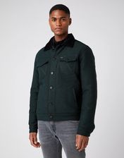 MĘSKA SHERPA WRANGLER WOOL TRUCKER JACKET DEEP FOREST W4F2SGG08