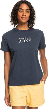 Damska Koszulka z krótkim rękawem Roxy Noon Ocean J Tees Erjzt05490-Bsp0 – Granatowy